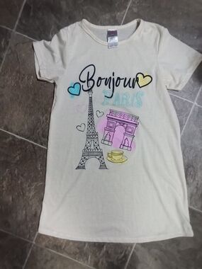 ANGL Logo Tag Tee in Pink and Cream